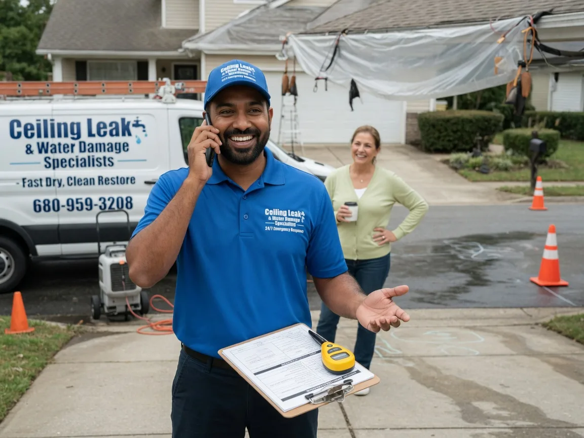 Ceiling Leak Cleanup Mineral Springs, AR FAQs